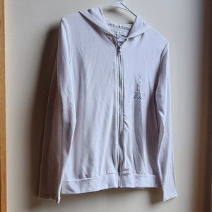 Rae Dunn "Wifey" Est. 2021 White Zip-Up Hoodie Size Small